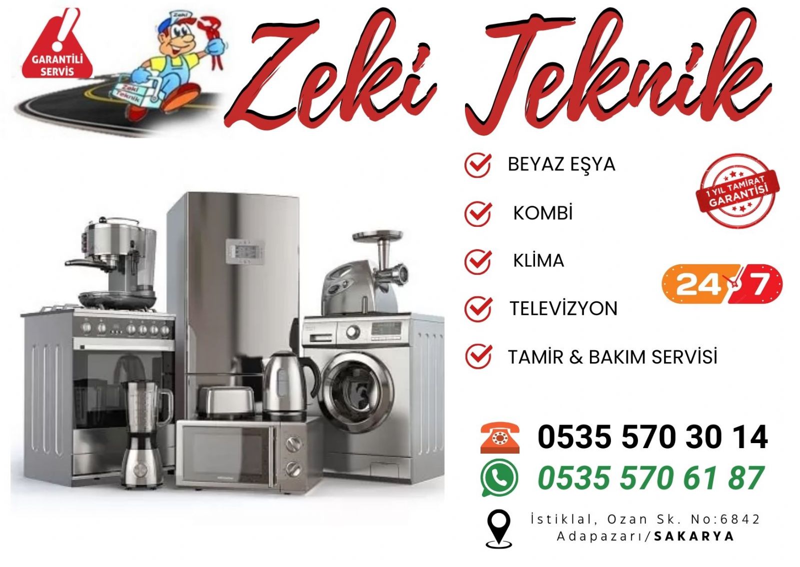 Adapazarı Beyaz Eşya Tamircisi